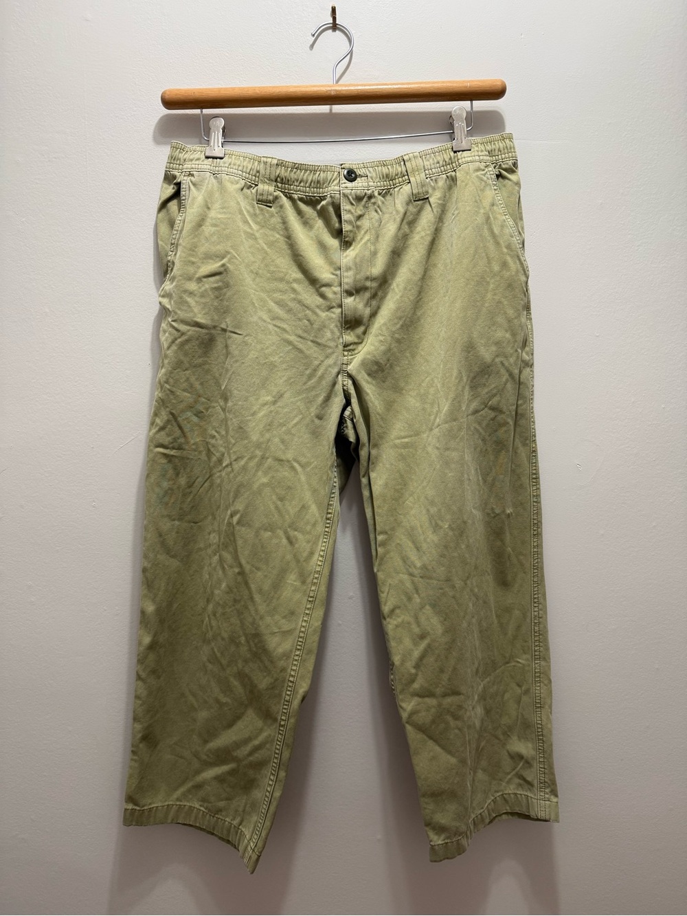 Filson Women’s Pull-On Crop Pants Slate Olive Size large Utility Cropped